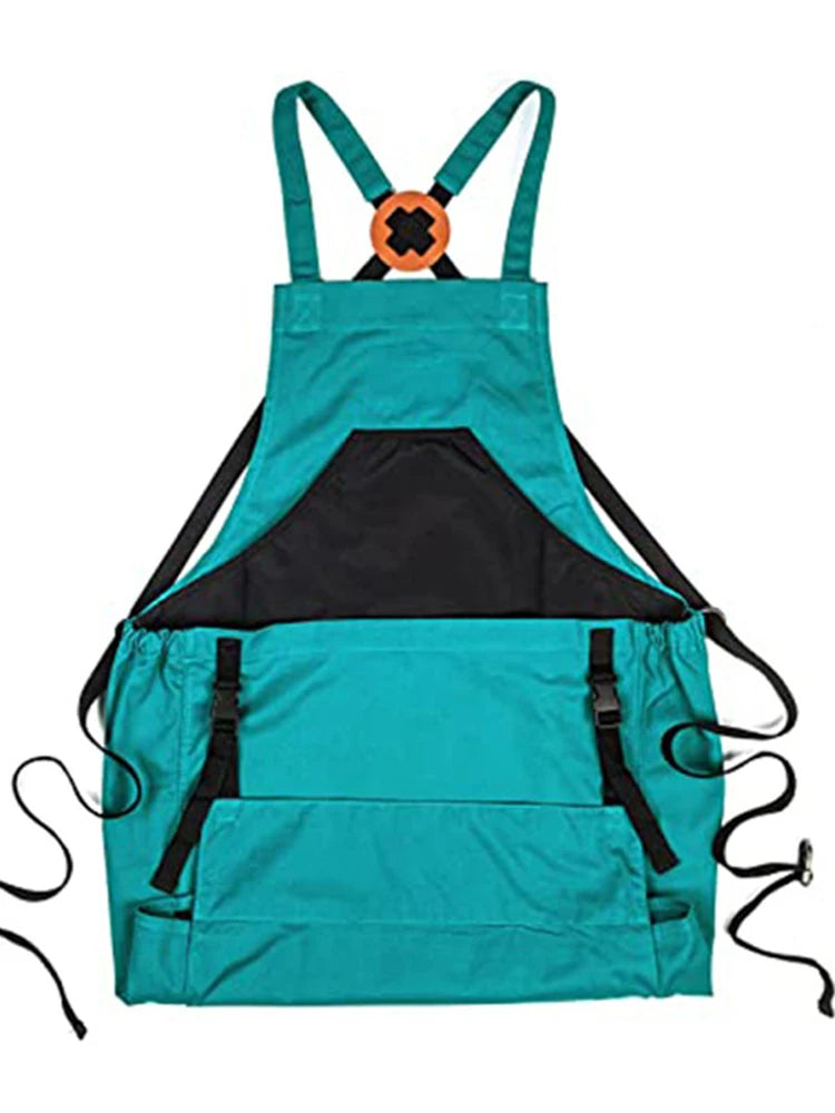GardenEase™ – Cross Back Apron with Deep Kangaroo Pockets
